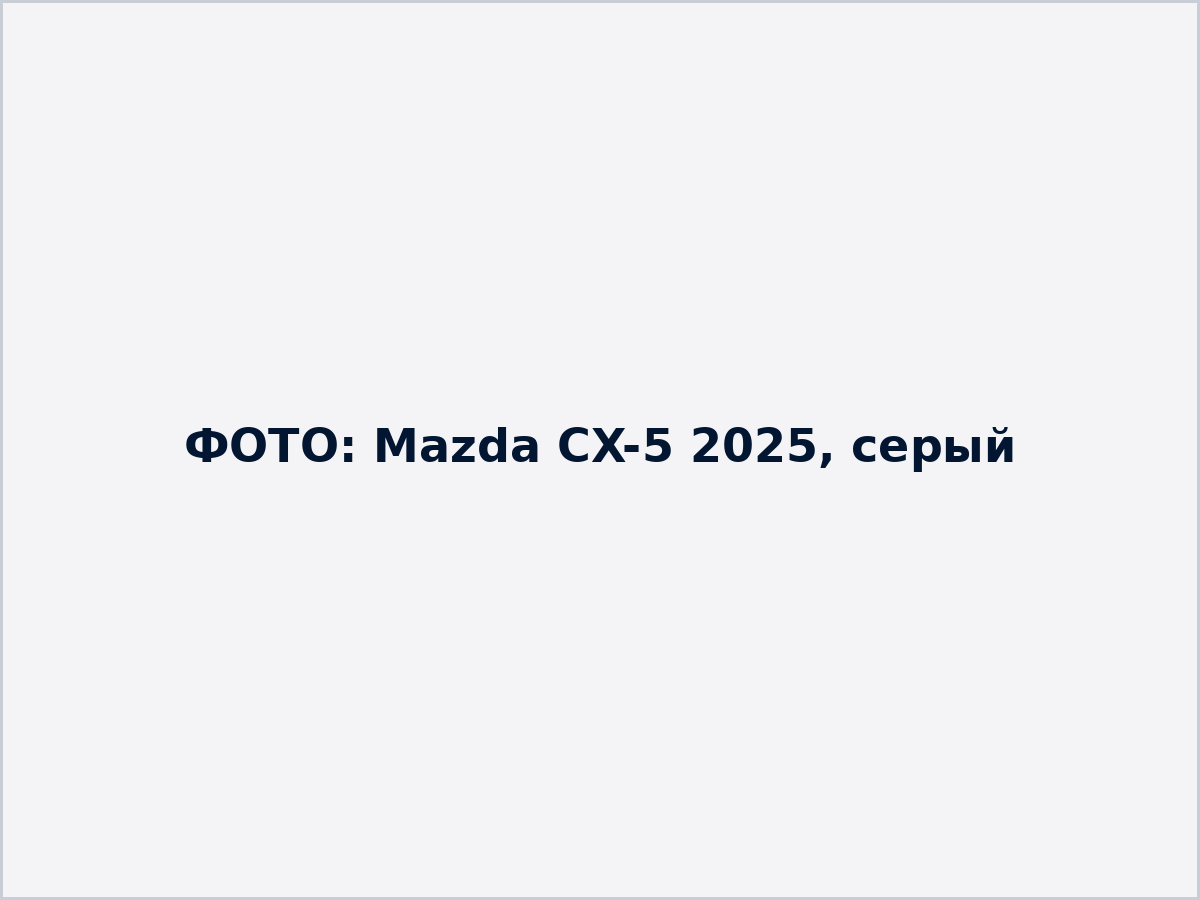 Заглушка: фото Mazda CX-5 2025, серый